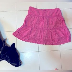 Gap skirt, bright pink with some lacy details